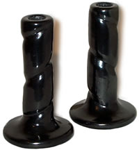 Black-on-black Candlesticks
