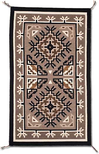 Two Grey Hills Rug, 1999