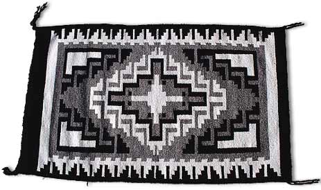 Two Grey Hills Rug, 1998